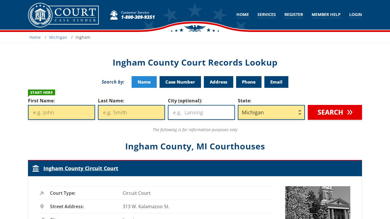 Ingham County Court Records | MI Case Lookup